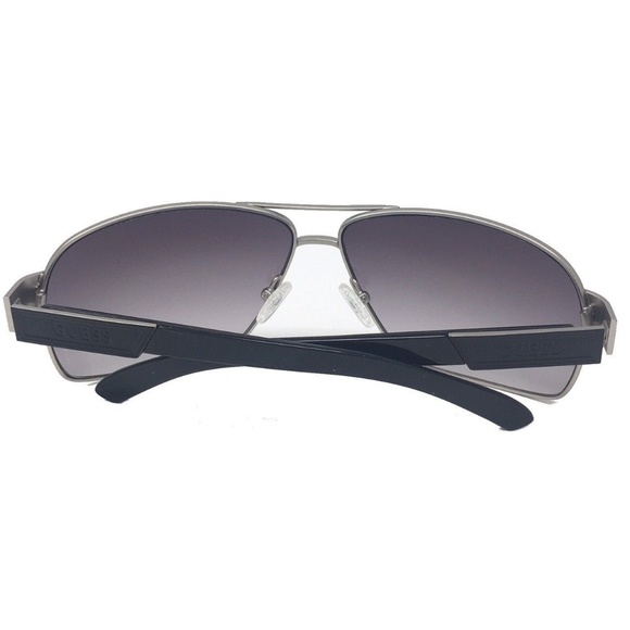 Guess Men's Black Silver Metal Sunglasses - Picture 4 of 7